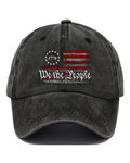 Vinage We The People 1776 Flag Print Baseball Cap